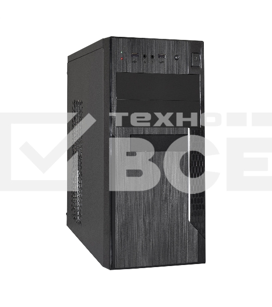 Компьютерный корпус Minitower ExeGate EX299310RUS MA-373X-UNS400 (mATX, БП UNS400 с вент. 12см, 2*USB, аудио, черный)
