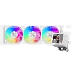 Система охлаждения PCCooler GT360 ARGb Display WH (310W, 360мм, LED temp., белый, ARGb/Fans: 3x120мм, 99CFM, 41.5dBA, 3000RPM/Pump 15dBA, 2600RPM, Rad thickness 27мм/S: 1851, 1700, 1200, 115X, AM5, AM4), фото4
