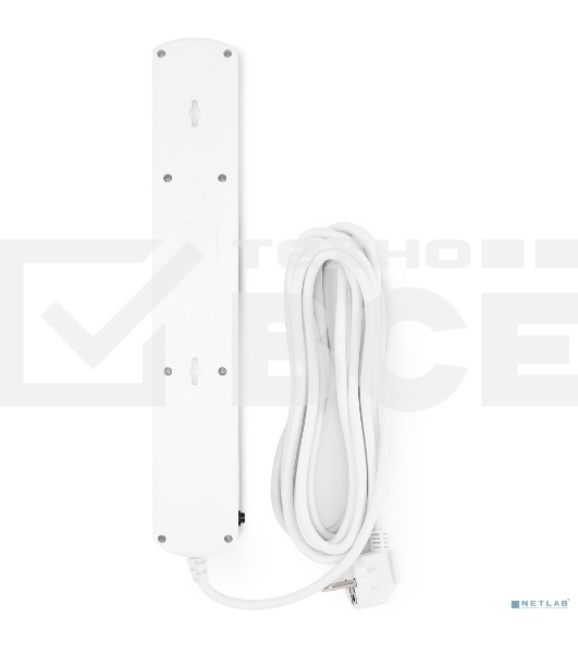 Сетевой фильтр Ippon BK-6-EU-5-10-W 5 м, 6 розеток, белый, коробка