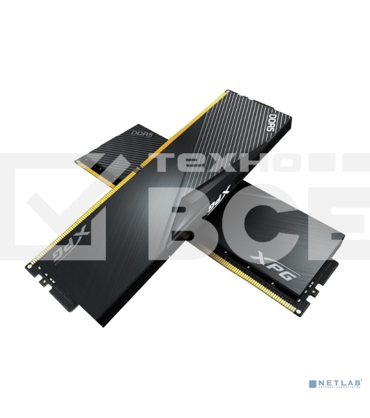Оперативная память XPG Lancer, DDR5, 32GB (2x16GB), 6000MHz, CL30, DIMM, с радиаторами, черный