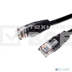 Кабель патч-корд, Filum FL-U5-3M-BK U/UTP 5e cat. 3м, 26AWG(7x0.16 мм), омедненный алюминий (CCA), PVC, чёрный, фото 1