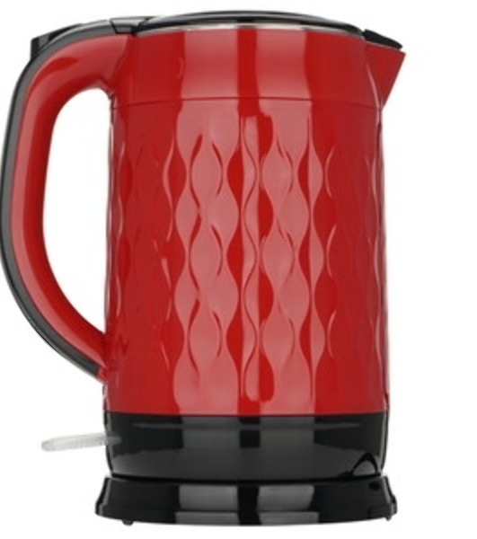 Электрочайник BQ KT1715P красный-черный, 1.7 л, 1800 Вт, скрытый нагревательный элемент