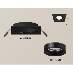 Комплект встраиваемого светильника Ambrella light XC7632002 SBK/PBK черный песок/черный полированный MR16 GU5.3 (C7632, N7011), фото 1