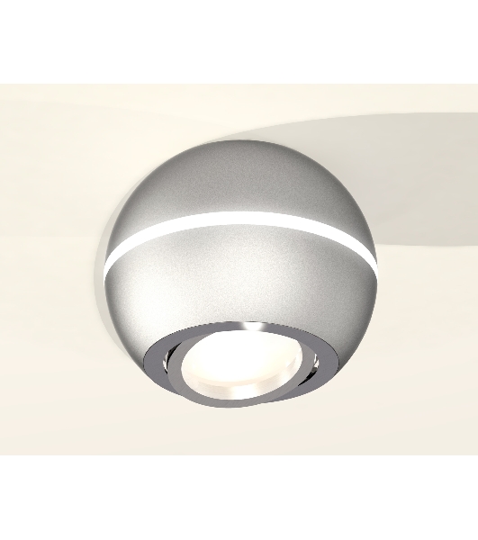 Светильник Ambrella Light XS1103011 SSL/PSL серебро песок/серебро полированное MR16 GU5.3 LED 3W 4200K (C1103, N7003)