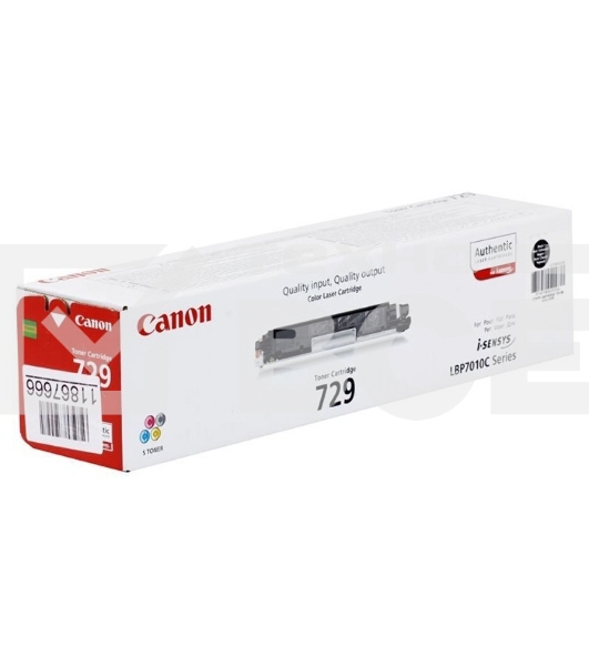 Картридж лазерный Canon Cartridge 729BK (4370B002) черный (1200 стр.) для CANON i-Sensys LBP-7010C/7018C