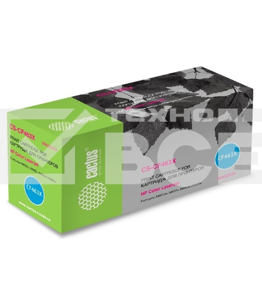 Картридж лазерный Cactus CS-CF463X пурпурный (22000 стр.) для HP Color LJ Enterprise M652dn/M653dn/M681dh