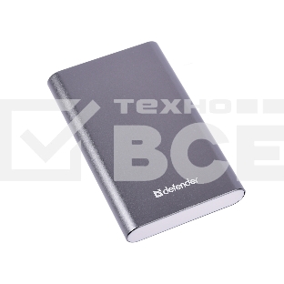 Внешний аккумулятор Defender Extralife 8000mAh 1USB, Li-pol ,5V,2.1A, серый