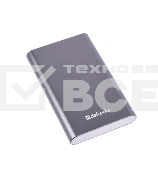 Внешний аккумулятор Defender Extralife 8000mAh 1USB, Li-pol ,5V,2.1A, серый