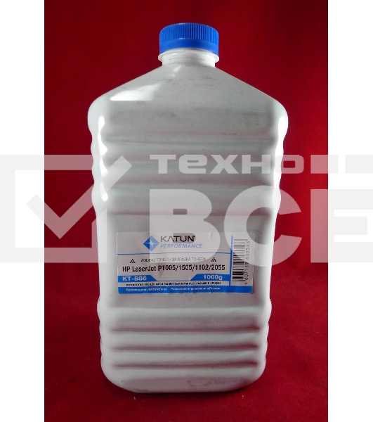 Тонер HP LJ P1005/1505/1566/1606/1102/2035/2055/ Canon LBP-3010/3250 Universal (кан., 1кг.) Katun фас России