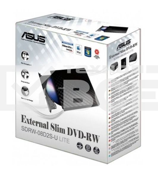 Оптический привод внешний DVD-RW Asus SDRW-08D2S-U белый USB внешний RTL