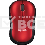 Мышь беспроводная Logitech M185, красный, 1000 dpi, радиоканал, USB, кнопки - 3, фото23