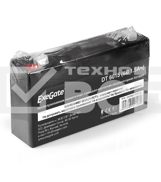 Батарея ExeGate DT 6015 (6V 1.5Ah, клеммы F1)
