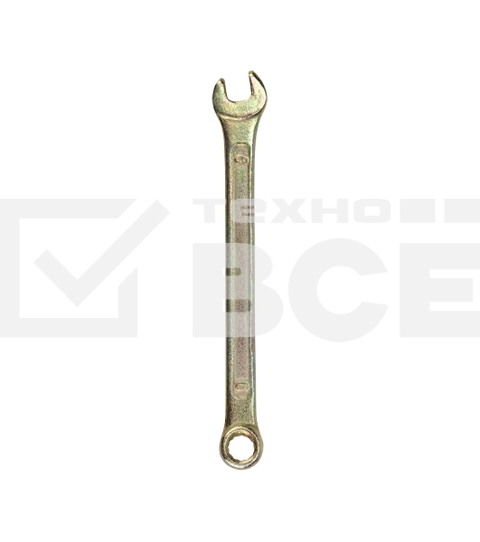 Ключ комбинированный Rexant 6 мм, желтый цинк