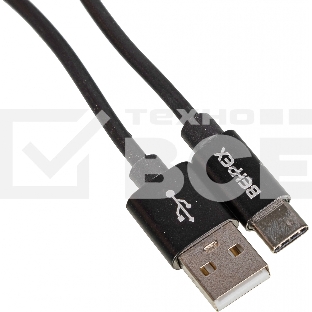 Кабель USB (m)-USB Type-C (m) 1м черный