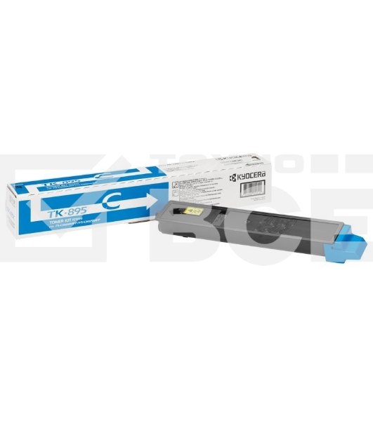 Картридж лазерный Kyocera TK-895C (1T02K0CNL0) голубой для FS-C8020MFP/C8025MFP/FS-C8520MFP/C8525MFP 6000 стр