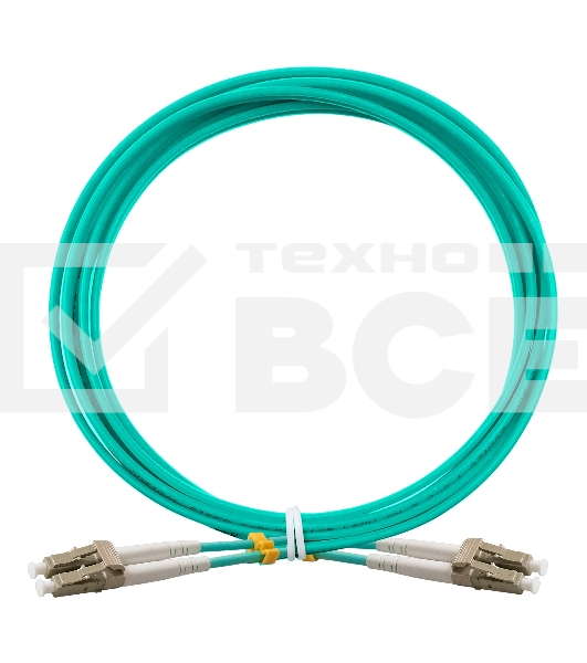 Патч-корд волоконно-оптический ExeGate FC-D-503-LC-LC-3M-LSZH (Шнур ВО MM 50/125 (OM3), LC/UPC-LC/UPC, Duplex, LSZH, 3м)