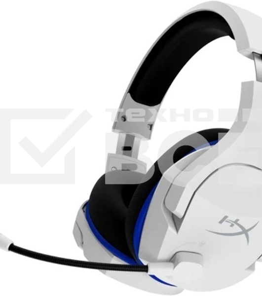 Наушники с микрофоном HyperX Cloud Stinger Core белый/голубой накладные Radio оголовье (4P5J1AA)