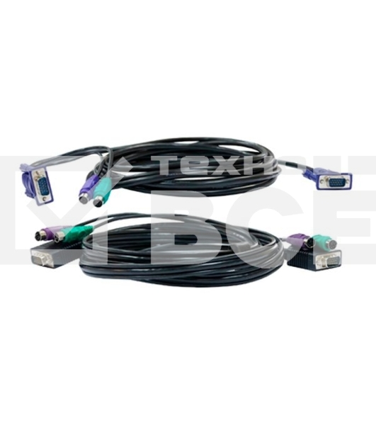 Набор кабелей D-LINK DKVM-CB3 для DKVM - 2хPS/2,1xVGA, 3м