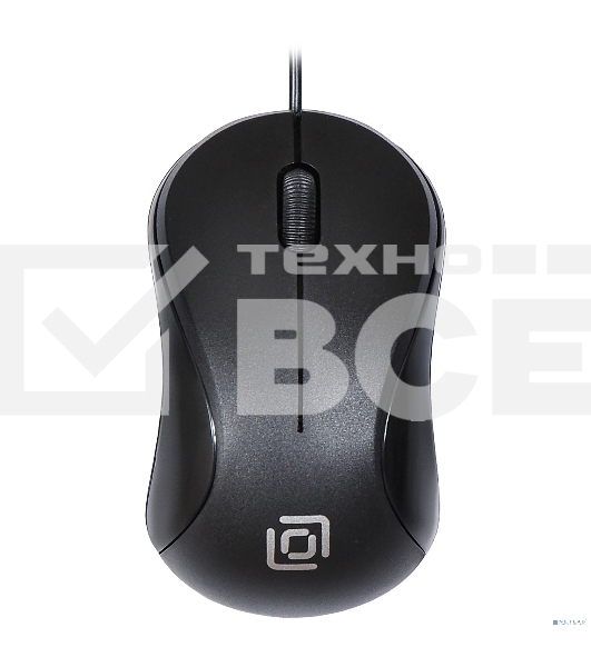Мышь проводная Oklick 115S черный, 1200 dpi, USB, кнопки - 3