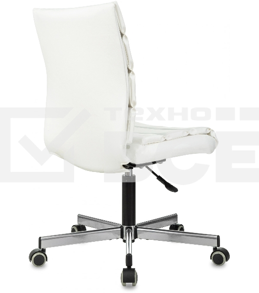 Кресло компьютерное Бюрократ CH-320M белый эко.кожа крестов. металл черный пластик черный