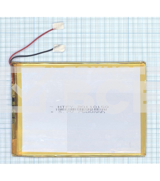 Аккумулятор Li-Pol (батарея) 3*110*150мм 2pin 3.7V/7500mAh