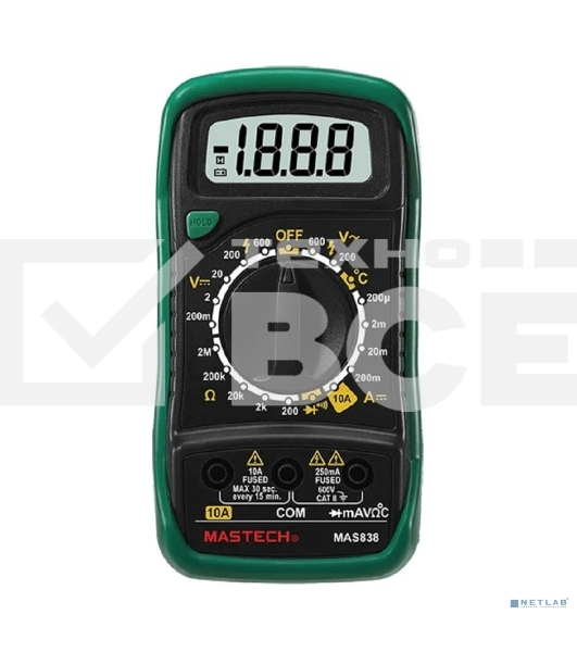 Мультиметр портативный MAS838 Mastech
