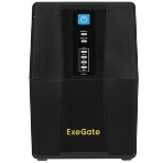 Источник бесперебойного питания ExeGate Power Back BNB-650.LED.AVR.2SH.RJ.USB (650VA/360W, LED, AVR,2*Schuko, RJ45/11, USB, батарея 12V 7.2Ah, Black), фото7