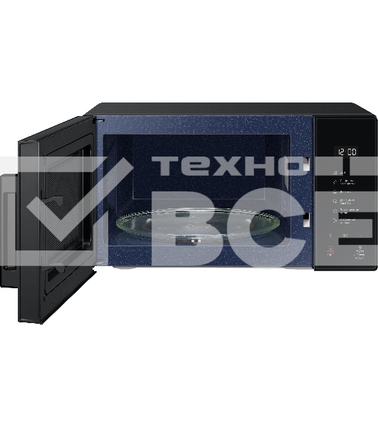 Микроволновая печь Samsung MS23T5018AK/BW черный, 23 л, 800 Вт, переключатели - сенсор
