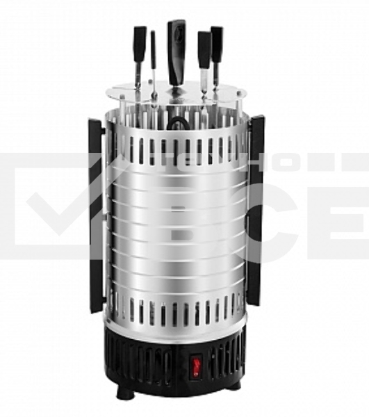 Шашлычница Delta DL-6700: 1000Вт, 5 шампуров,метал.нагрев.элемент (6)