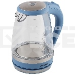 Чайник электрический Energy E-279 стеклянный, 1.5л, синий,1850-2200 Вт, (в уп. 6 шт), фото2