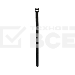 Хомут–липучка многоразовый Rexant 320х14 мм, черный (упак. 12 шт.), фото4