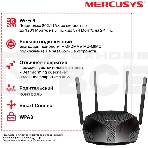 Роутер Mercusys MR70X AX1800 Dual-Band WiFi 6 Router, 574 Mbps at 2.4 GHz + 1201 Mbps at 5 GHz,4× Fixed External Antennas, 3× Gigabit LAN Ports, 1× Gigabit WAN Port, 1024-QAM, OFDMA, Router/Access Point Mode, MU-MIMO, WPA3, TWT, BSS Color, фото10