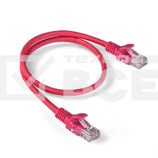 Патч-корд ExeGate EX286378RUS UTP-RJ45-RJ45-5e-0,5M-LSZH-RD, UTP, cat.5e, LSZH, 0.5м, красный
