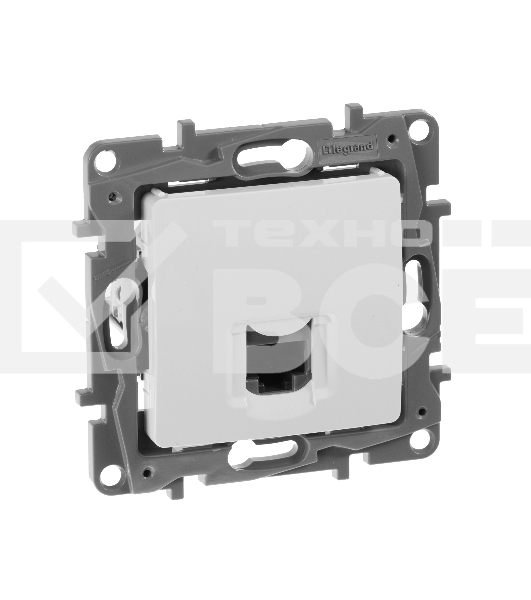 Розетка ETIKA RJ45 кат.5 UTP, бел. 