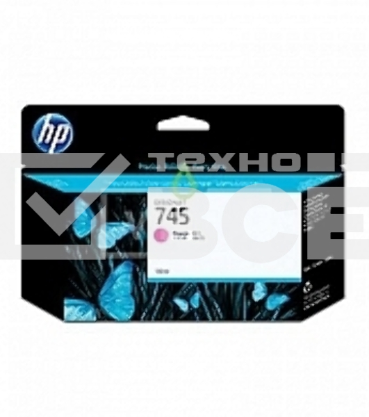 Картридж струйный HP 745 Пурпурный для HP DesignJet, 130ml