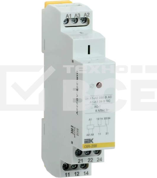 Реле промежуточное OIR 2 конт. (8А) 230В AC ИЭК OIR-208-AC230V