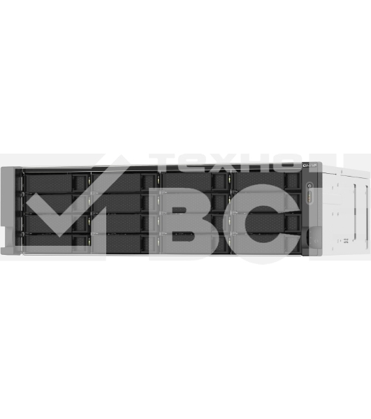 Сетевое хранилище без дисков SMB QNAP TS-1673AU-RP-16G NAS 16 HDD trays, 2x 2.5 GbE, rackmount, 2 PSU. 4-core AMD V1500B 2,2 GHz,RAM 16 GB (1 x 16 GB) up to 32 GB (2 x 16 GB). W/o rail kit RAIL-B02
