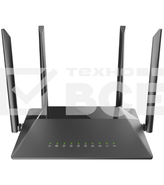 Маршрутизатор беспроводной D-Link DIR-841/RU/A1B, Wireless AC1200 Dual-Band Router with 1 10/100/1000Base-T WAN port and 410/100Base-TX LAN ports.802.11b/g/n compatible, 802.11AC up to 866Mbps,1 10/100/1000Base-T WAN port, 4