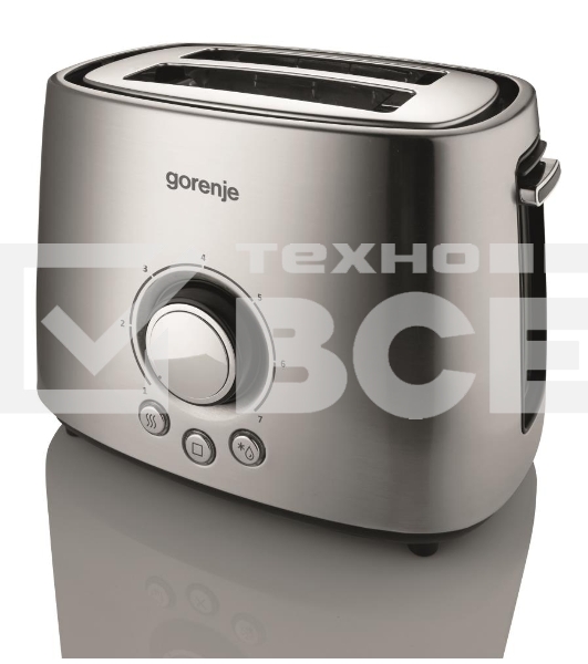 Тостер Gorenje T1000E серебристый/черный