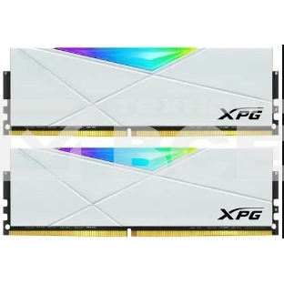 Оперативная память XPG Spectrix D50 RGB, 32GB (2x16GB), DDR4, 3600MHz, CL18, UDIMM, RGB, с радиатором, белый