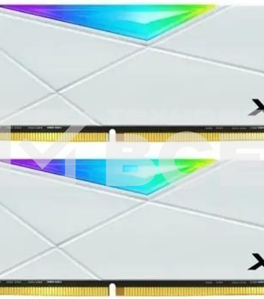 Оперативная память XPG Spectrix D50 RGB, 32GB (2x16GB), DDR4, 3600MHz, CL18, UDIMM, RGB, с радиатором, белый