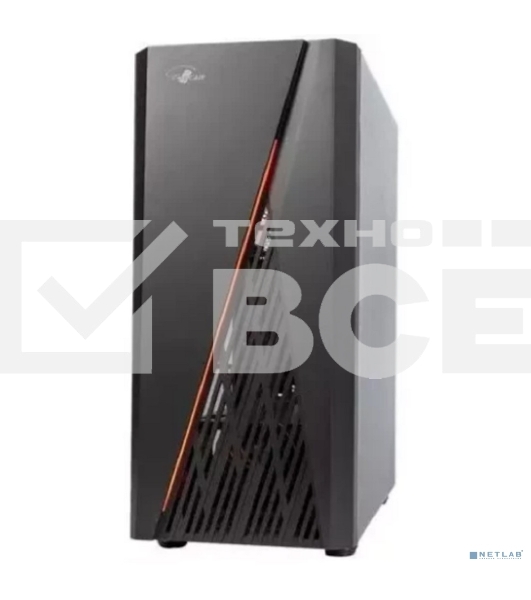 Компьютерный корпус ATX Eurocase A39 ARGb черный без БП закаленное стекло USB 3.0