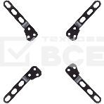 Удлинитель для кронштейнов Kromax ADAPTER-200, черный, 80 шт/уп, Адап. стал. унив. для TV, max VESA 200x200 мм., max вес 20 кг., фото2