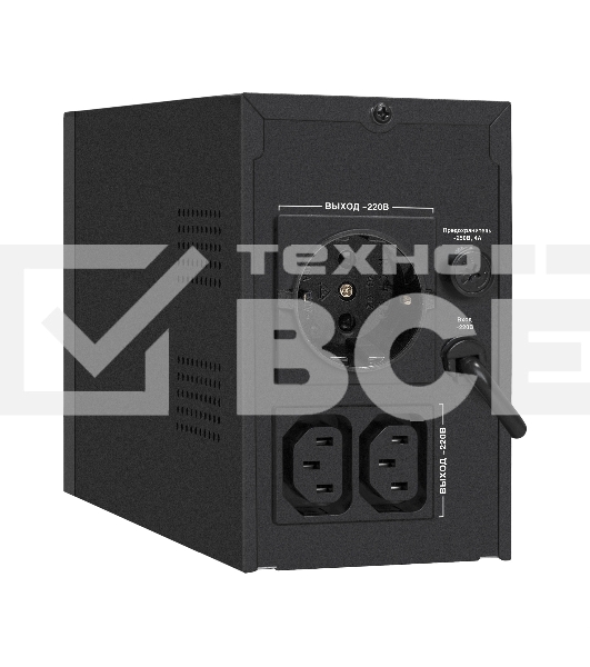 Источник бесперебойного питания ExeGate SpecialPro UNB-900.LED.AVR.1SH.2C13 <900VA/500W, LED, AVR,1*Schuko+2*C13, металлический корпус, Black>