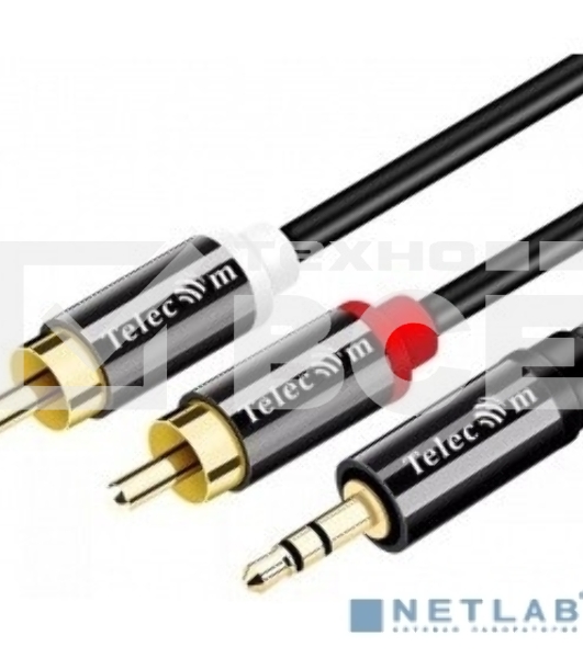 Кабель соединит Telecom <TAV7183M-1.5M> 3.5 Jack (M) - 2xRCA (M), 1.5м  PRO [7958820049682]