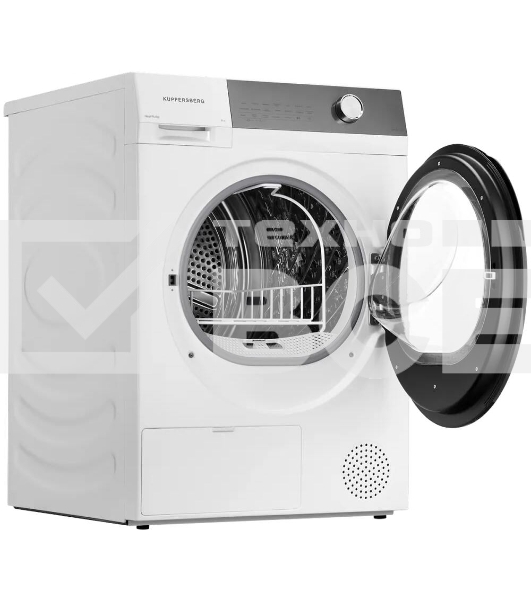 Сушильная машина Kuppersberg DM 610 W белый, 9 кг, сушка - тепловой насос, программ - 14, 59.5 x 85 x 68.5 см