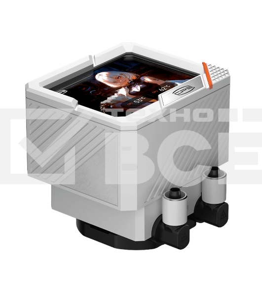 Система охлаждения PCCooler GT360 ARGb Display WH (310W, 360мм, LED temp., белый, ARGb/Fans: 3x120мм, 99CFM, 41.5dBA, 3000RPM/Pump 15dBA, 2600RPM, Rad thickness 27мм/S: 1851, 1700, 1200, 115X, AM5, AM4)