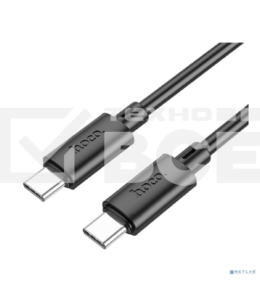 Кабель HOCO X88/ PD кабель Type-C-Type-C/ 1m/ 60W/ черный