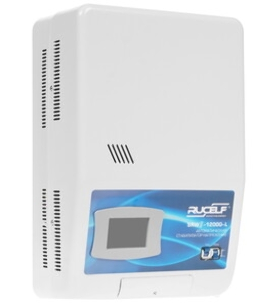 Стабилизатор RUCELF SRW-12000-Dоднофазный, цифровой 220В 12000ВА вх.:130-270В настенный