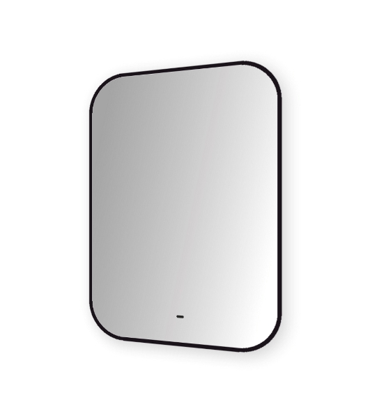 Зеркало Bau Black Rand 60х80, с LED фоновой подсветкой, бесконтактным сенсором, черной окантовкой